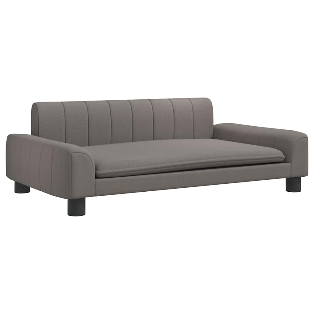 Pelíšek pro psy taupe 90 x 53 x 30 cm textil