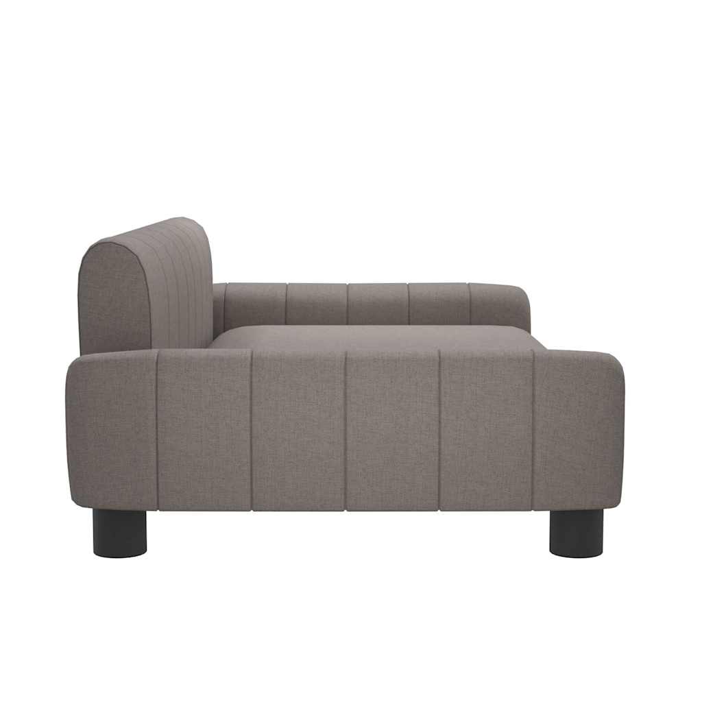 Pelíšek pro psy taupe 90 x 53 x 30 cm textil