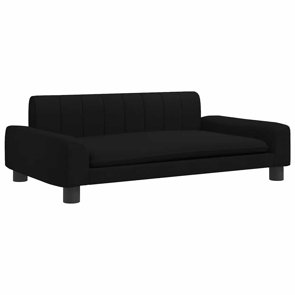 Pelíšek pro psy černý 90 x 53 x 30 cm textil