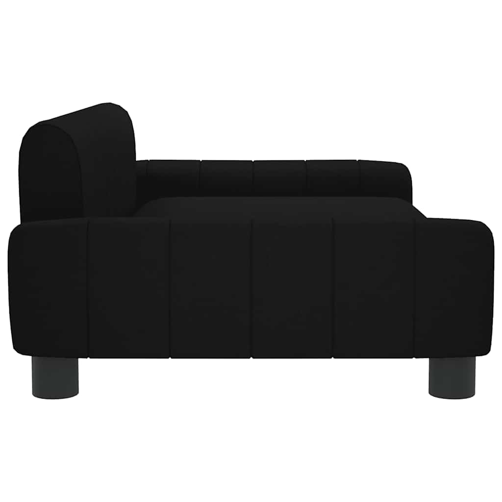 Pelíšek pro psy černý 90 x 53 x 30 cm textil