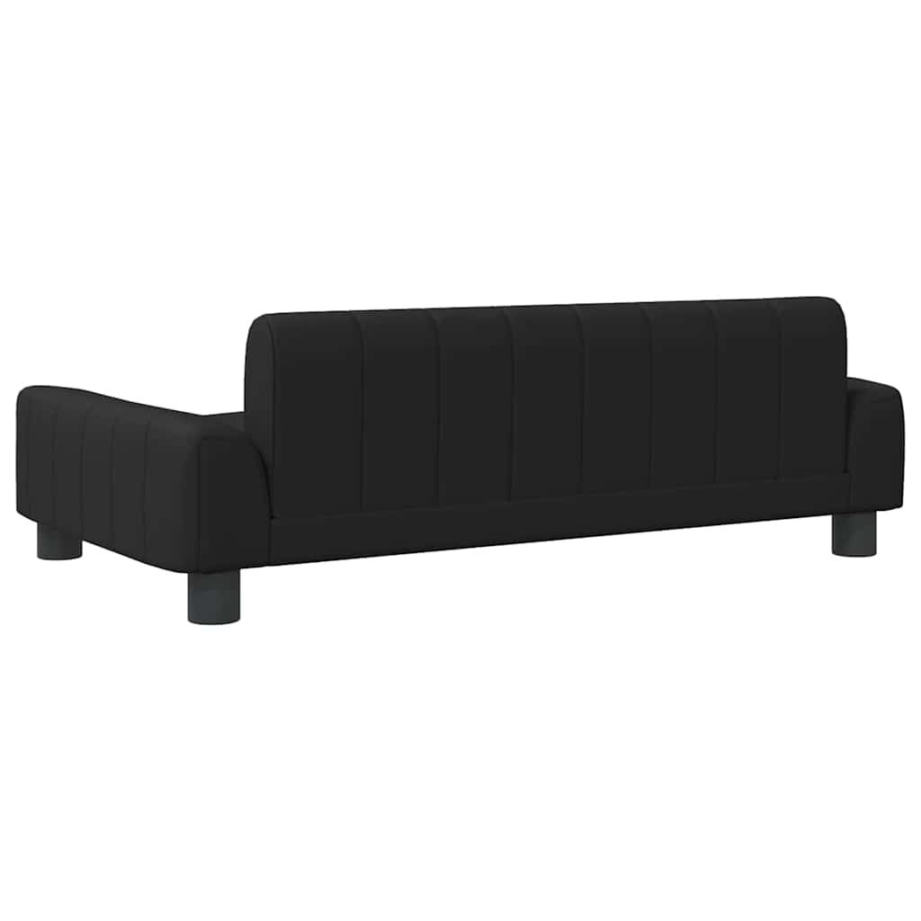Pelíšek pro psy černý 90 x 53 x 30 cm umělá kůže