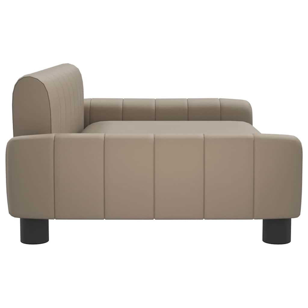 Pelíšek pro psy cappuccino 90 x 53 x 30 cm umělá kůže