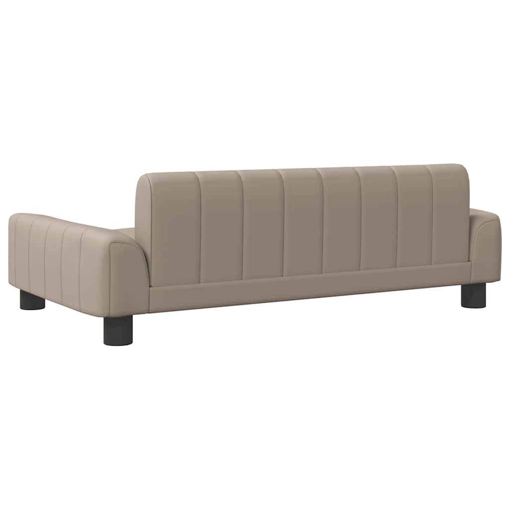 Pelíšek pro psy cappuccino 90 x 53 x 30 cm umělá kůže