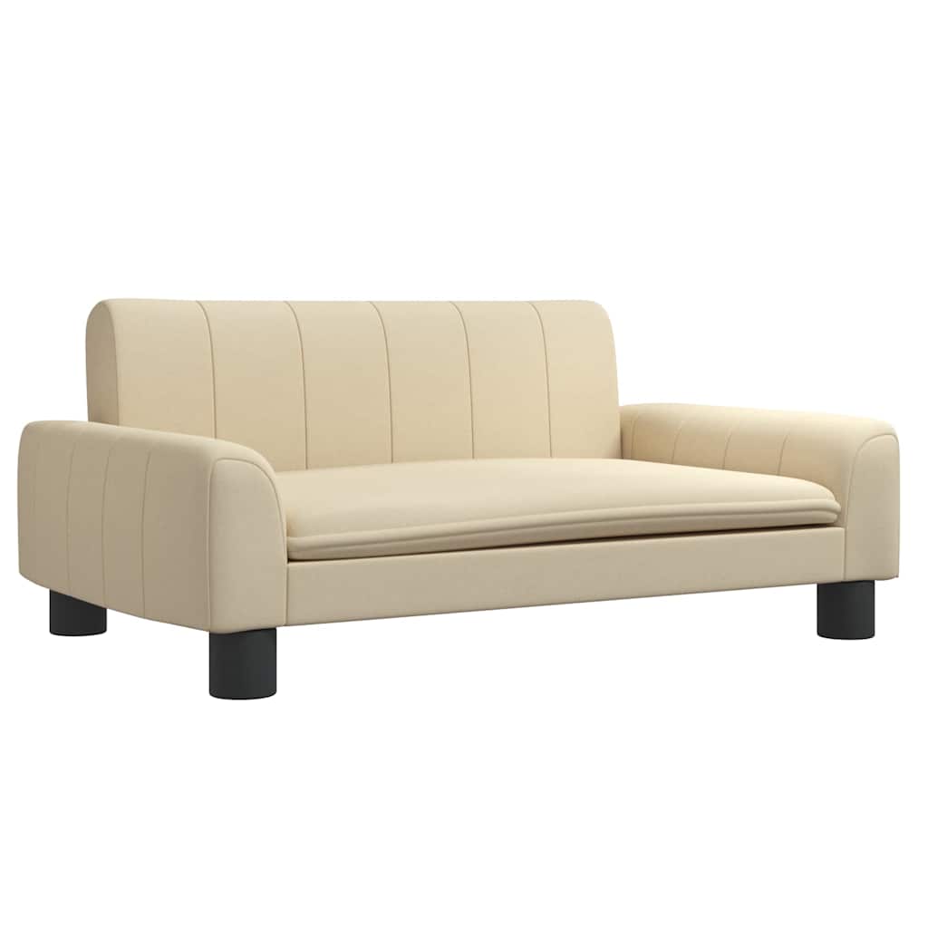 Pelíšek pro psy krémový 70 x 45 x 30 cm textil
