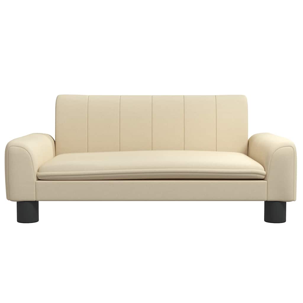 Pelíšek pro psy krémový 70 x 45 x 30 cm textil