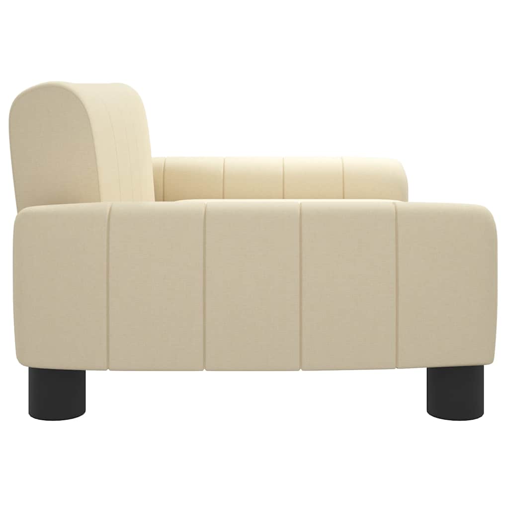 Pelíšek pro psy krémový 70 x 45 x 30 cm textil