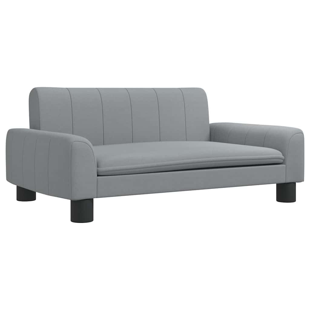 Pelíšek pro psy světle šedý 70 x 45 x 30 cm textil