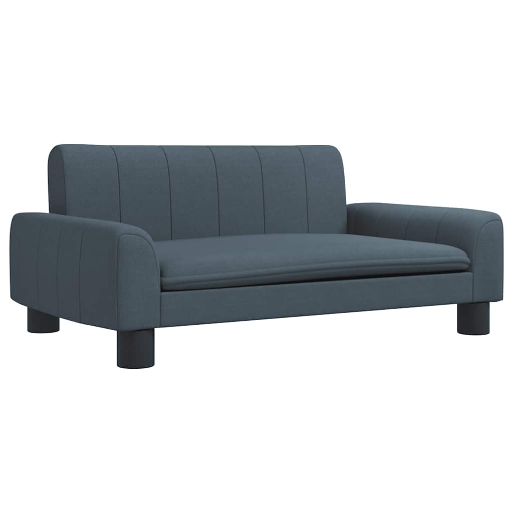 Pelíšek pro psy tmavě šedý 70 x 45 x 30 cm textil