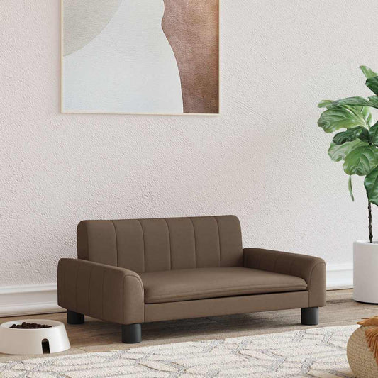 Pelíšek pro psy hnědý 70 x 45 x 30 cm textil