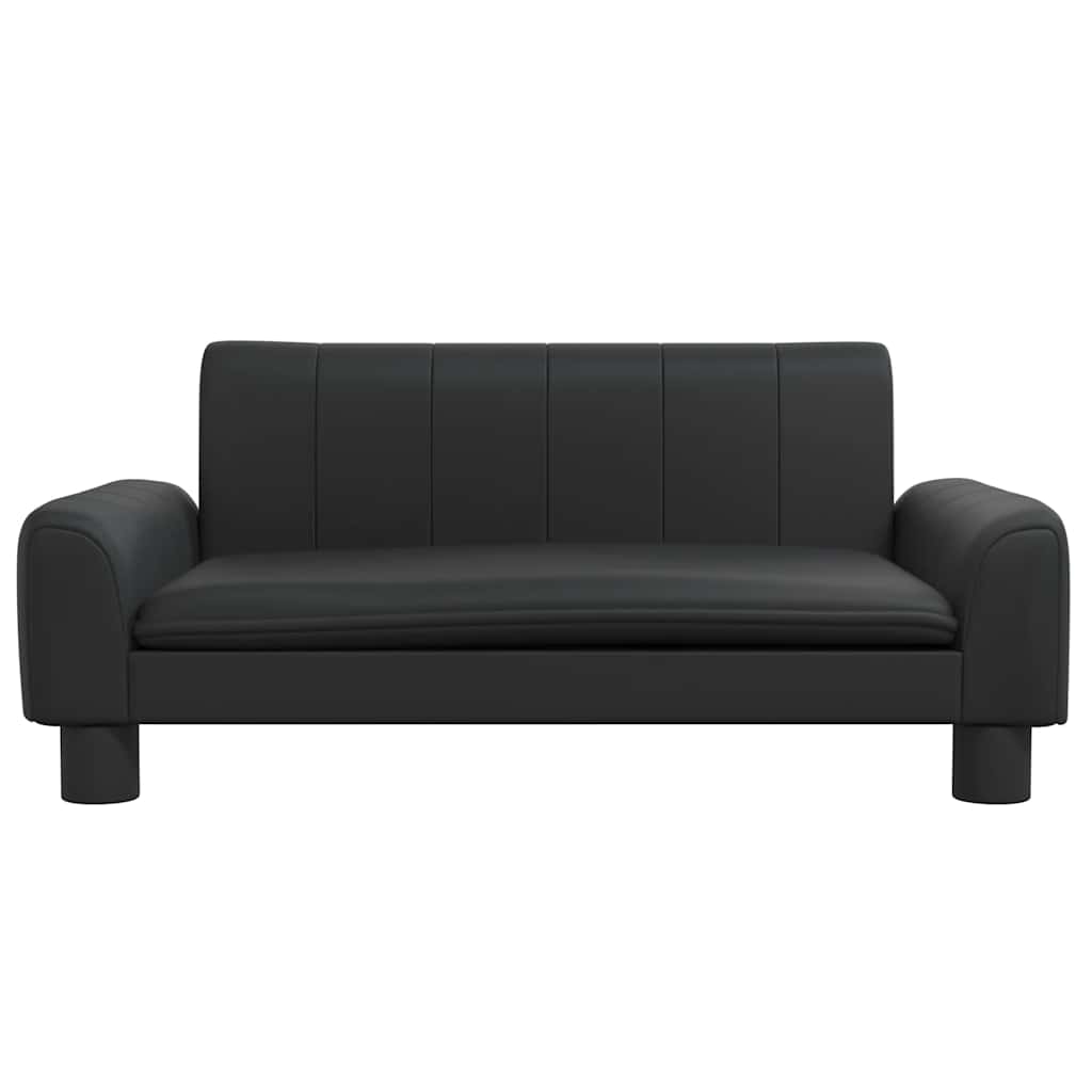 Pelíšek pro psy černý 70 x 45 x 30 cm umělá kůže