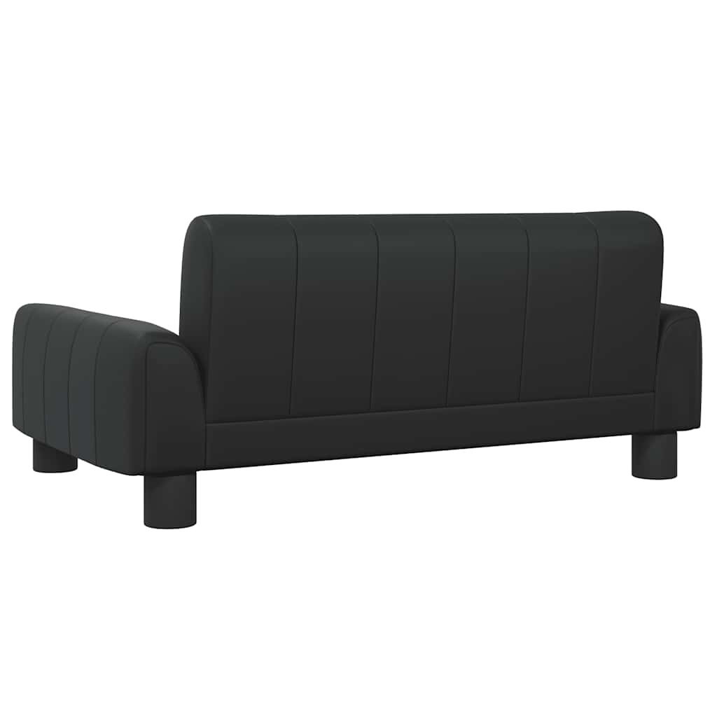 Pelíšek pro psy černý 70 x 45 x 30 cm umělá kůže