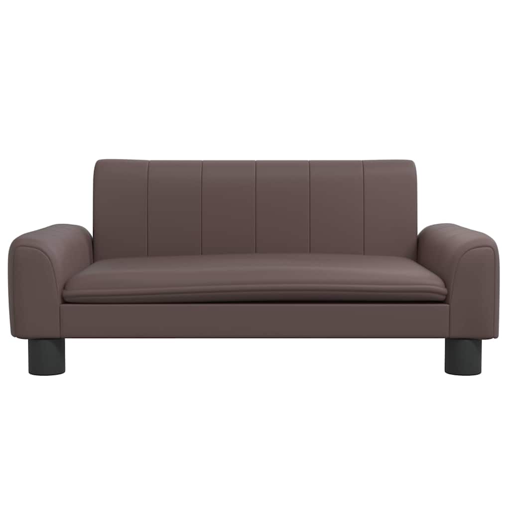 Pelíšek pro psy hnědý 70 x 45 x 30 cm umělá kůže