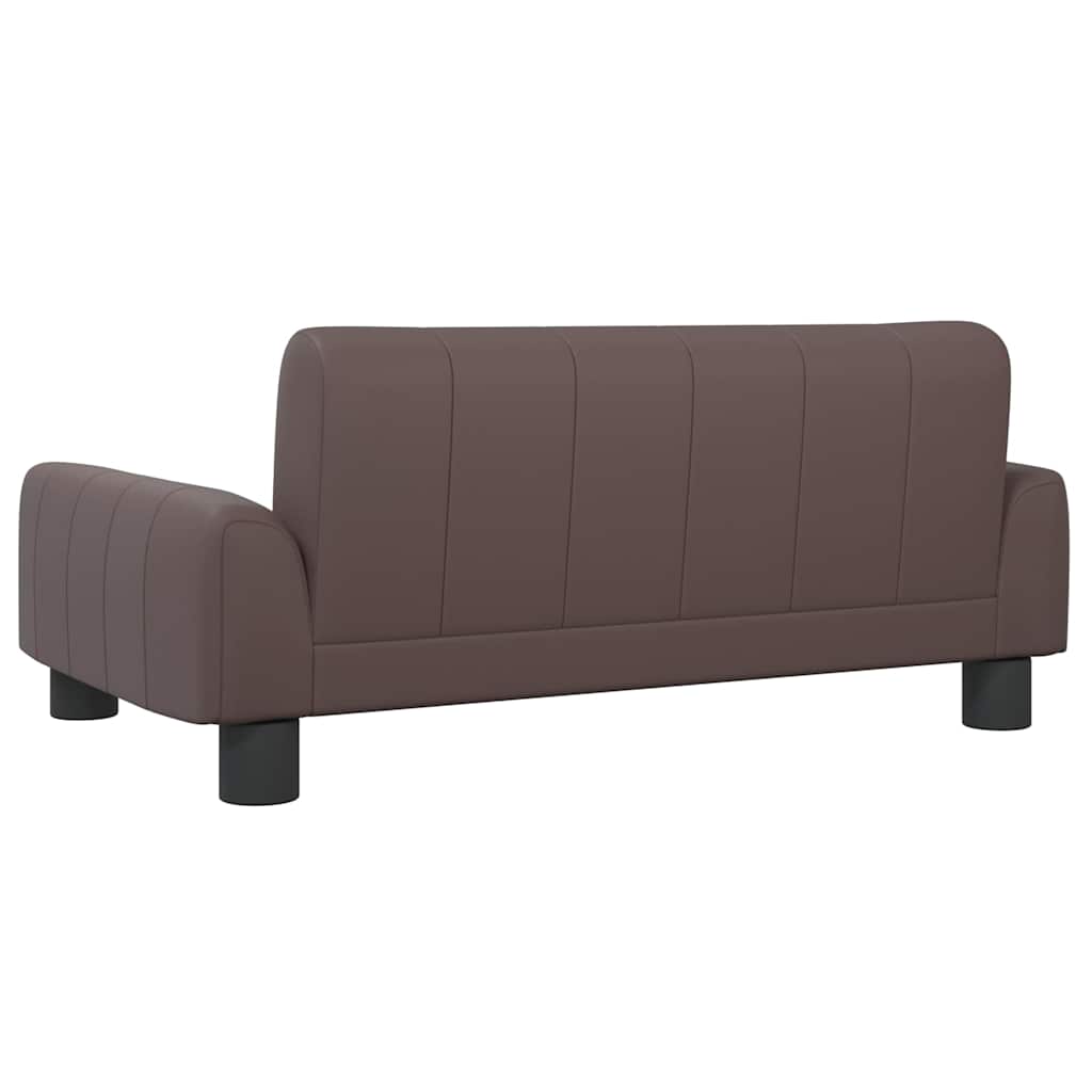 Pelíšek pro psy hnědý 70 x 45 x 30 cm umělá kůže