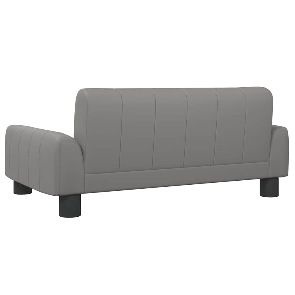 Pelíšek pro psy šedý 70 x 45 x 30 cm umělá kůže