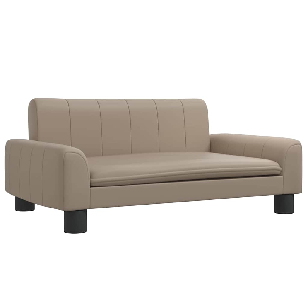 Pelíšek pro psy cappuccino 70 x 45 x 30 cm umělá kůže