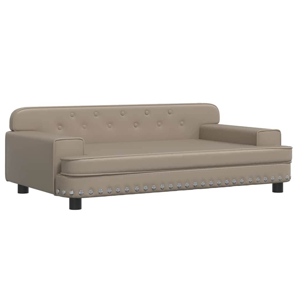 Pelíšek pro psy cappuccino 90 x 53 x 30 cm umělá kůže