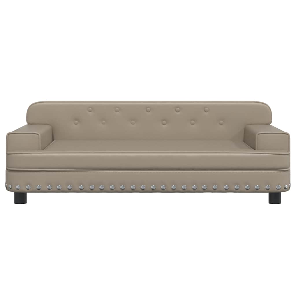 Pelíšek pro psy cappuccino 90 x 53 x 30 cm umělá kůže