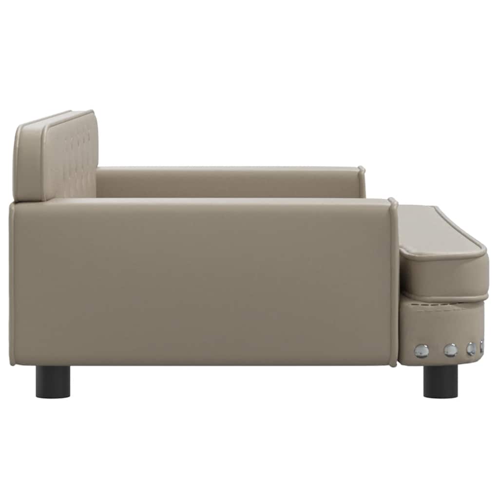 Pelíšek pro psy cappuccino 90 x 53 x 30 cm umělá kůže