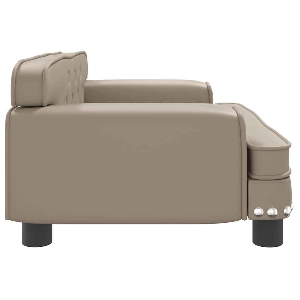 Pelíšek pro psy cappuccino 70 x 45 x 30 cm umělá kůže
