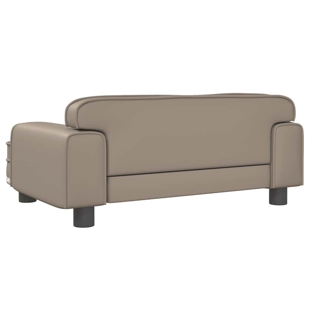 Pelíšek pro psy cappuccino 70 x 45 x 30 cm umělá kůže