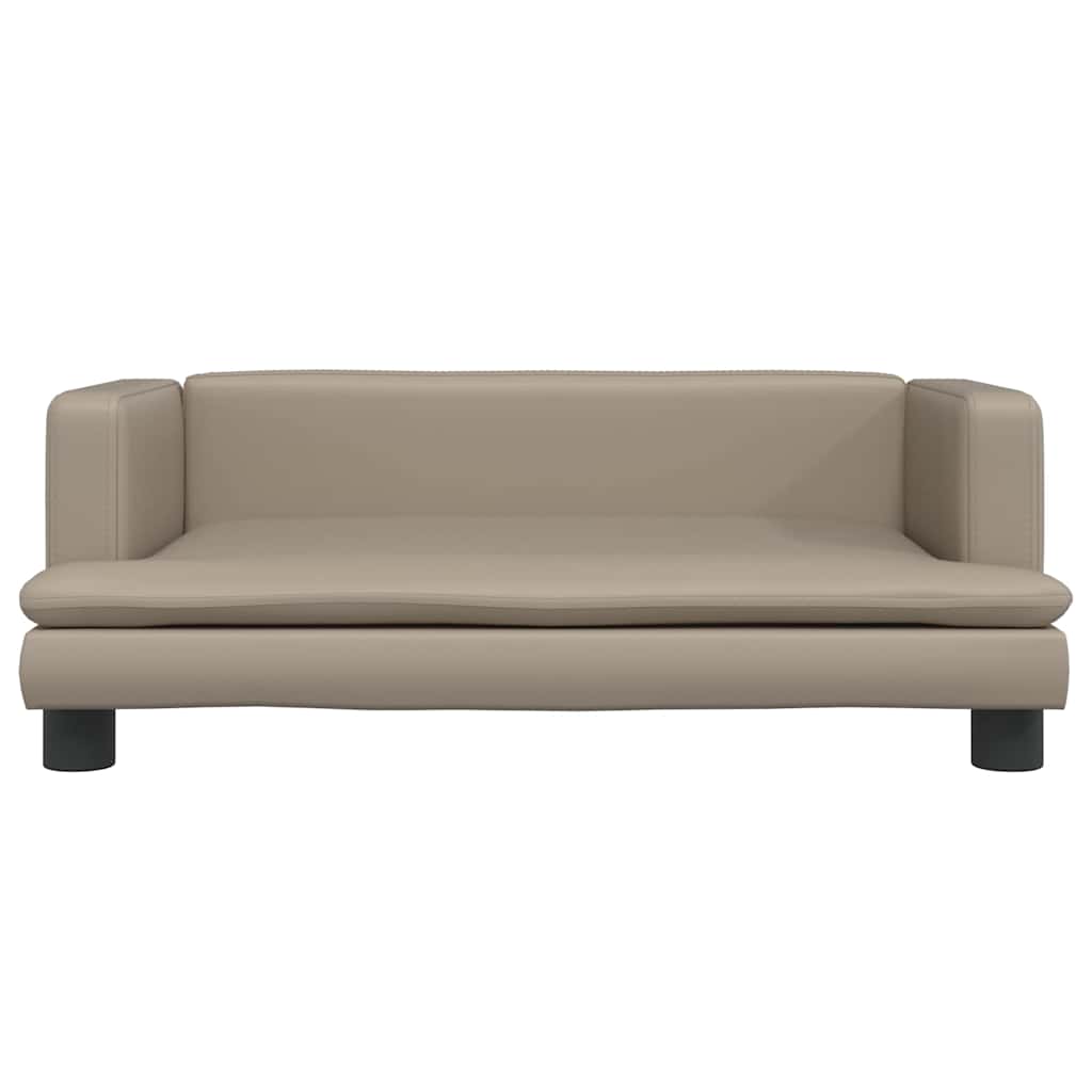 Pelíšek pro psy cappuccino 80 x 45 x 30 cm umělá kůže