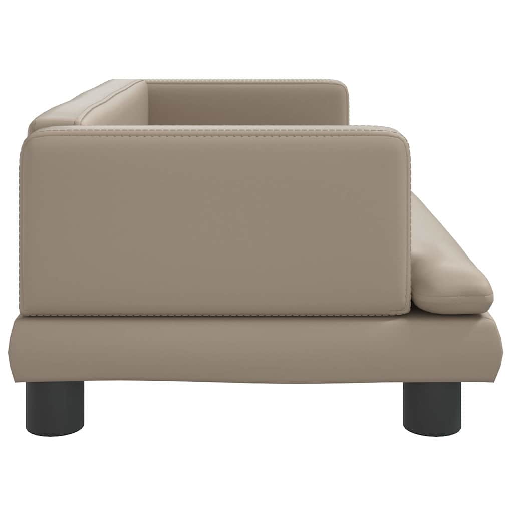 Pelíšek pro psy cappuccino 80 x 45 x 30 cm umělá kůže