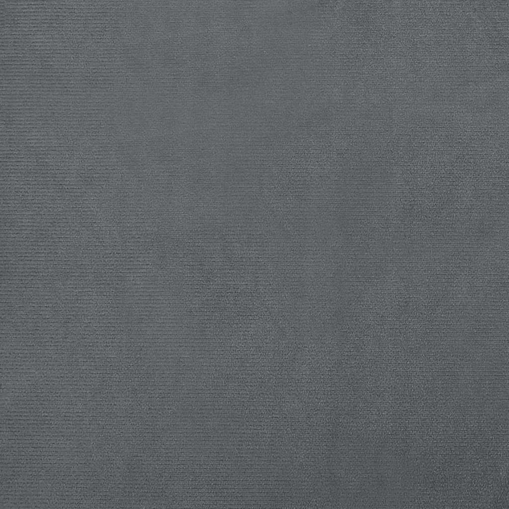 Pelíšek pro psy tmavě šedý 50 x 40 x 26,5 cm samet