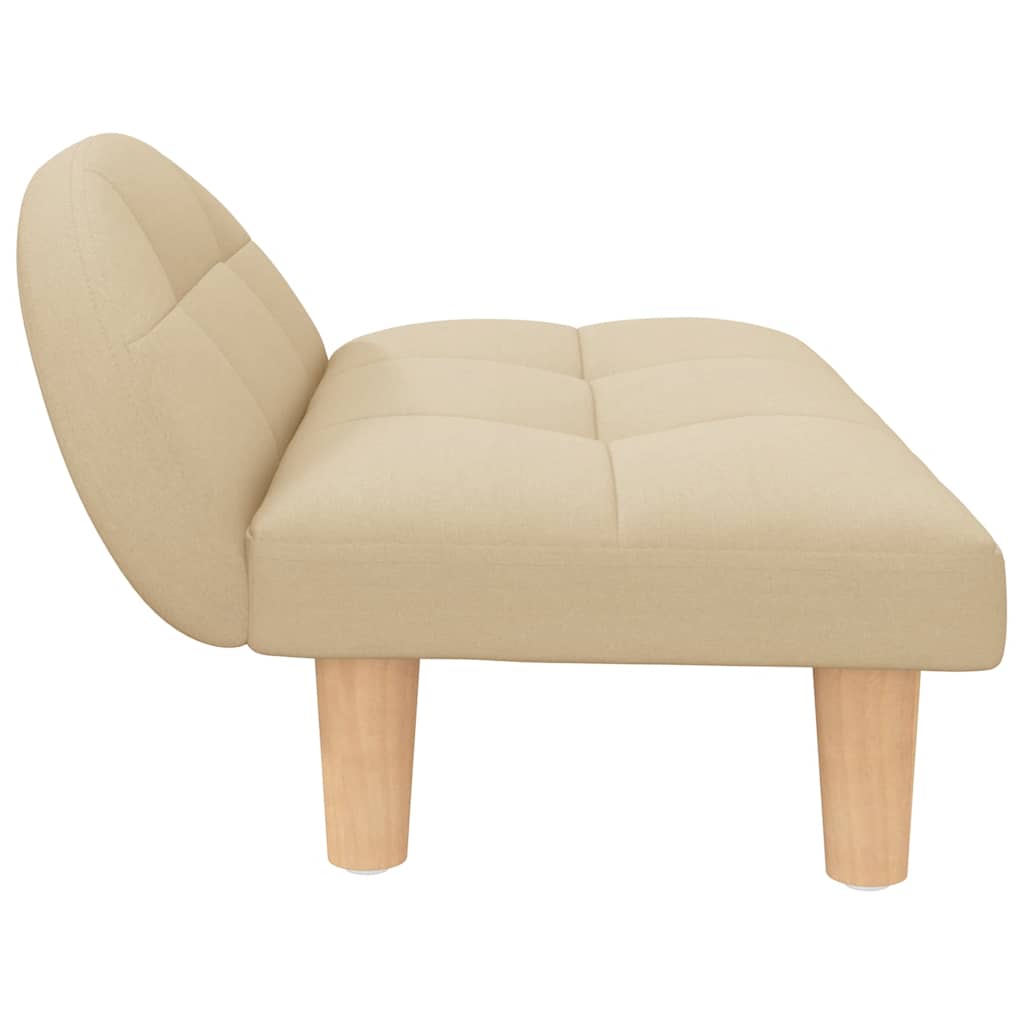 Pelíšek pro psy krémový 70 x 52 x 30 cm textil
