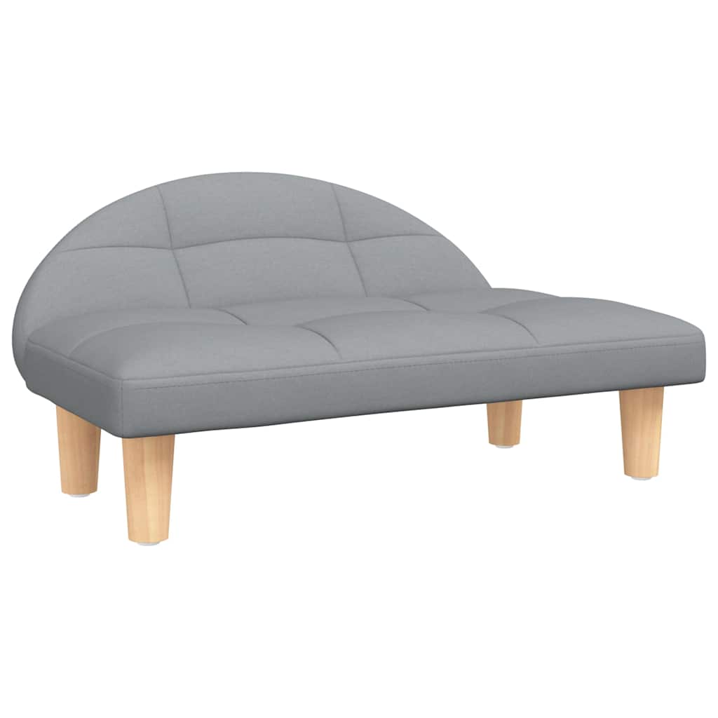 Pelíšek pro psy světle šedý 70 x 52 x 30 cm textil