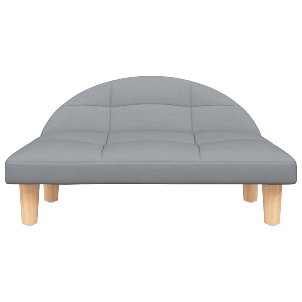 Pelíšek pro psy světle šedý 70 x 52 x 30 cm textil