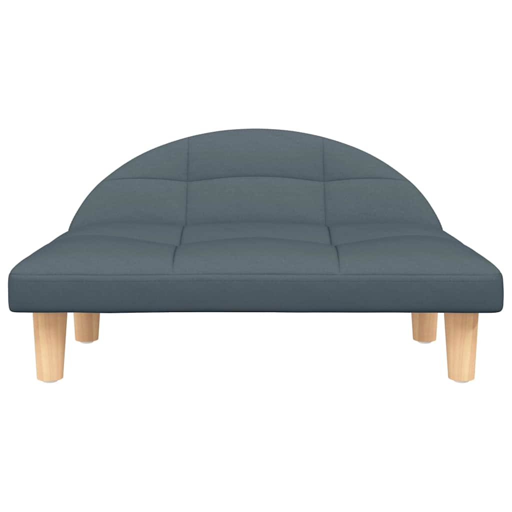 Pelíšek pro psy tmavě šedý 70 x 52 x 30 cm textil
