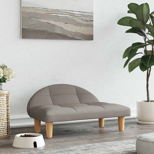 Pelíšek pro psy taupe 70 x 52 x 30 cm textil