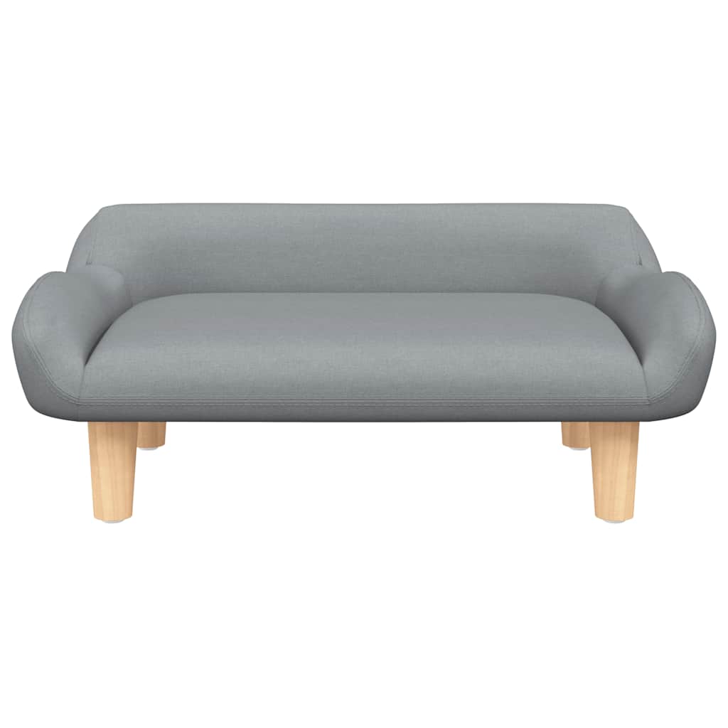 Pelíšek pro psy světle šedý 70 x 40 x 24 cm textil