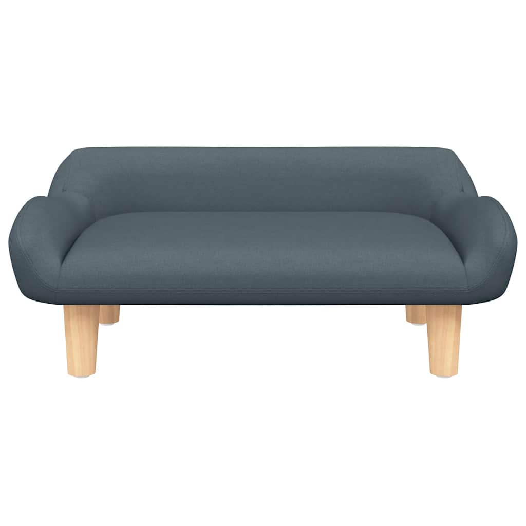 Pelíšek pro psy tmavě šedý 70 x 40 x 24 cm textil