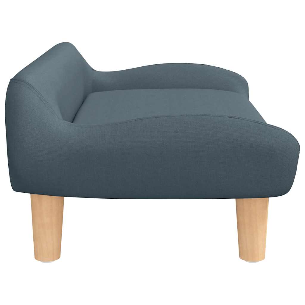 Pelíšek pro psy tmavě šedý 70 x 40 x 24 cm textil