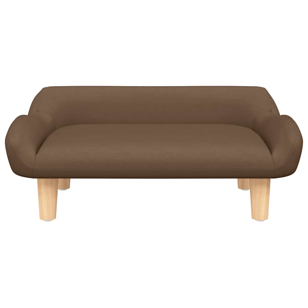 Pelíšek pro psy hnědý 70 x 40 x 24 cm textil