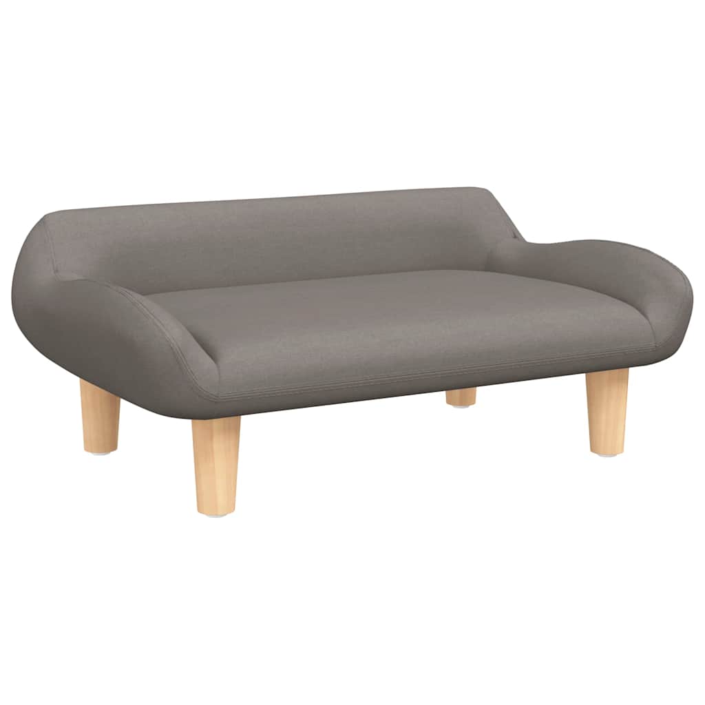 Pelíšek pro psy taupe 70 x 40 x 24 cm textil