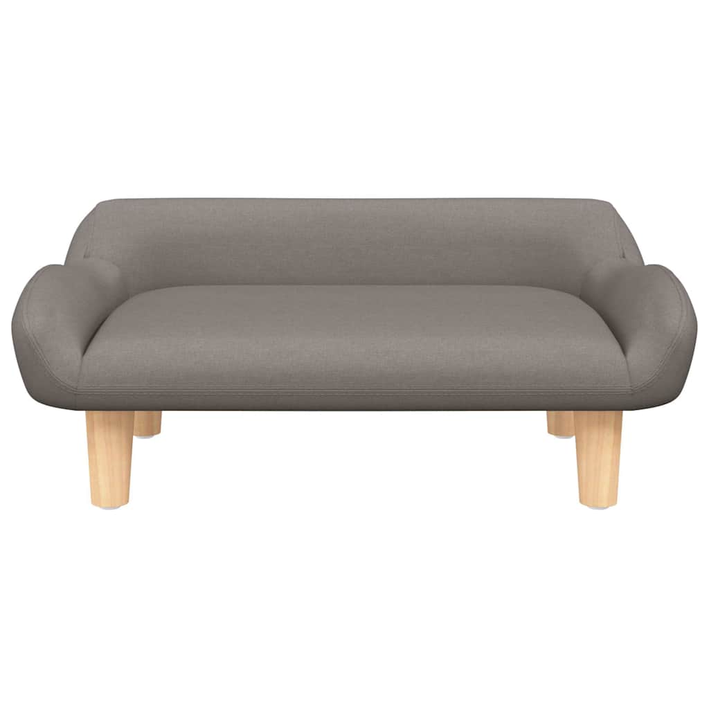 Pelíšek pro psy taupe 70 x 40 x 24 cm textil