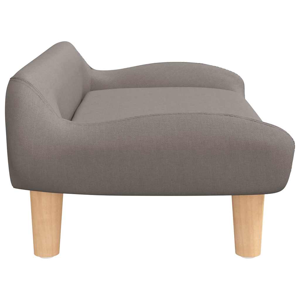 Pelíšek pro psy taupe 70 x 40 x 24 cm textil