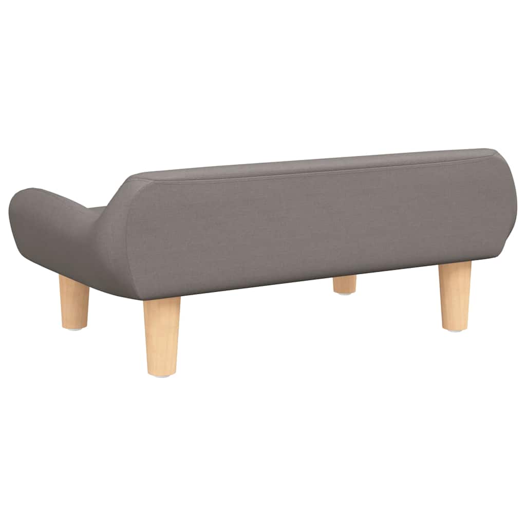 Pelíšek pro psy taupe 70 x 40 x 24 cm textil