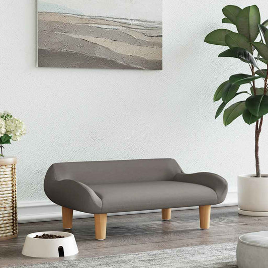 Pelíšek pro psy taupe 70 x 40 x 24 cm textil