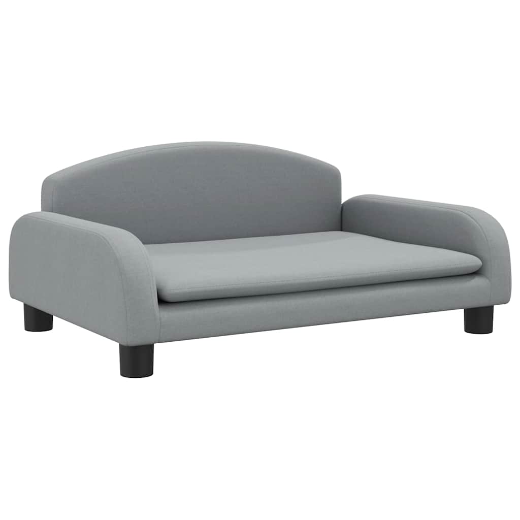 Pelíšek pro psy světle šedý 70 x 45 x 30 cm textil