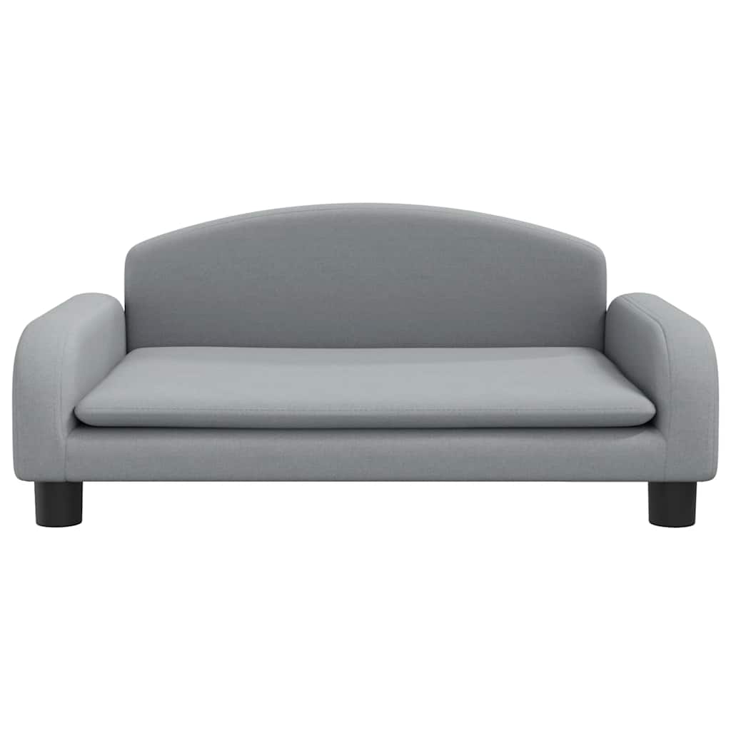 Pelíšek pro psy světle šedý 70 x 45 x 30 cm textil