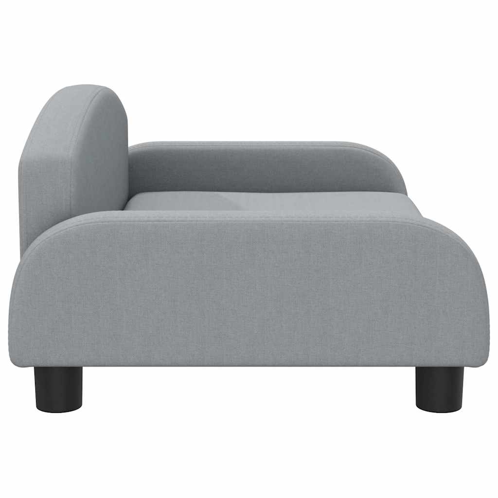 Pelíšek pro psy světle šedý 70 x 45 x 30 cm textil