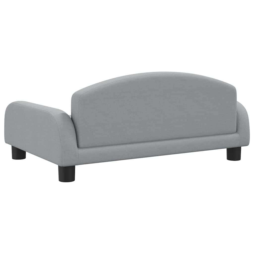 Pelíšek pro psy světle šedý 70 x 45 x 30 cm textil
