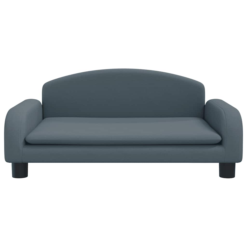 Pelíšek pro psy tmavě šedý 70 x 45 x 30 cm textil
