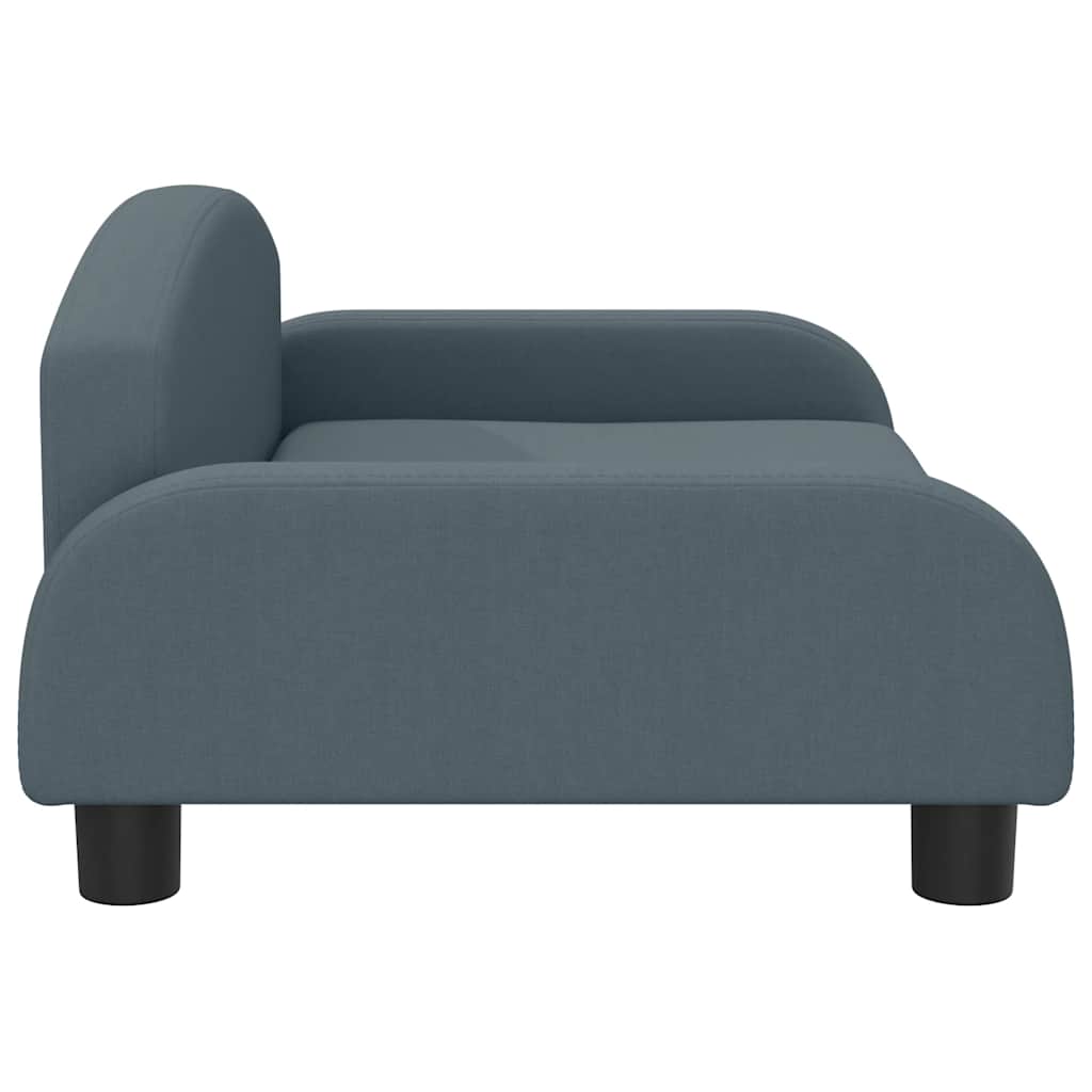 Pelíšek pro psy tmavě šedý 70 x 45 x 30 cm textil