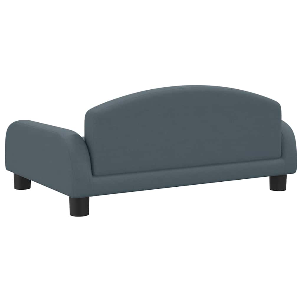 Pelíšek pro psy tmavě šedý 70 x 45 x 30 cm textil