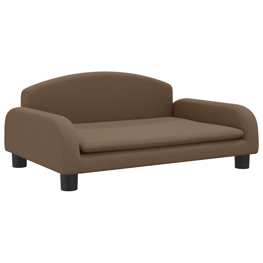 Pelíšek pro psy hnědý 70 x 45 x 30 cm textil