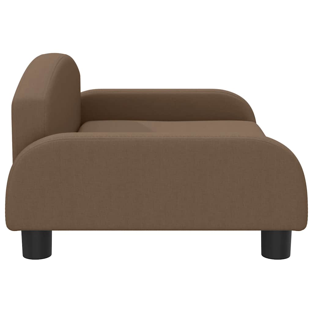 Pelíšek pro psy hnědý 70 x 45 x 30 cm textil